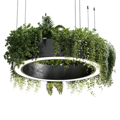pot light pendant - plant light hanging 05 — Вид 5