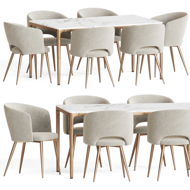 Basel Chair Canto Table Dining Set — Descargar