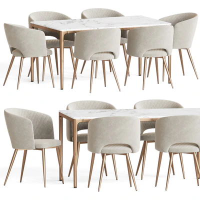 Basel Chair Canto Table Dining Set — Ver 1