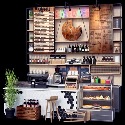 JC Coffee Shop Counter — Ver 3