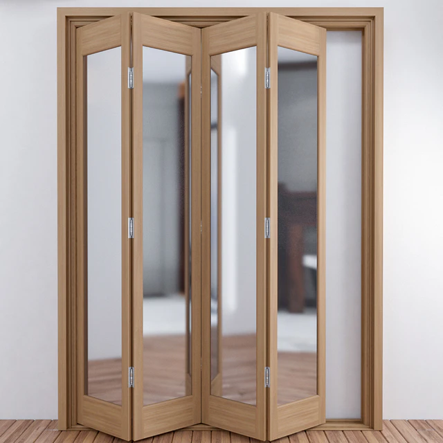 Slimfold Oak Marston Clear Glass Folding Door System — Descargar