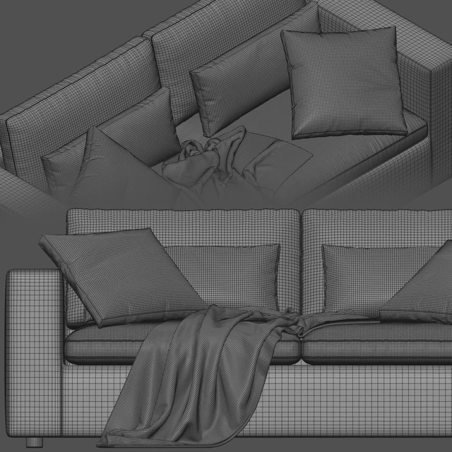 West Elm Harmony Modular 2 Seats Sofa — Скачать