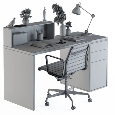Work Table with Dried Plants - Set 82 — Ver 5
