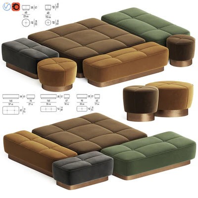 Jacques Pouf Set Minotti — Descargar