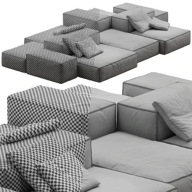 Modular Sofa Extrasoft from the Living Divani brand — Descargar