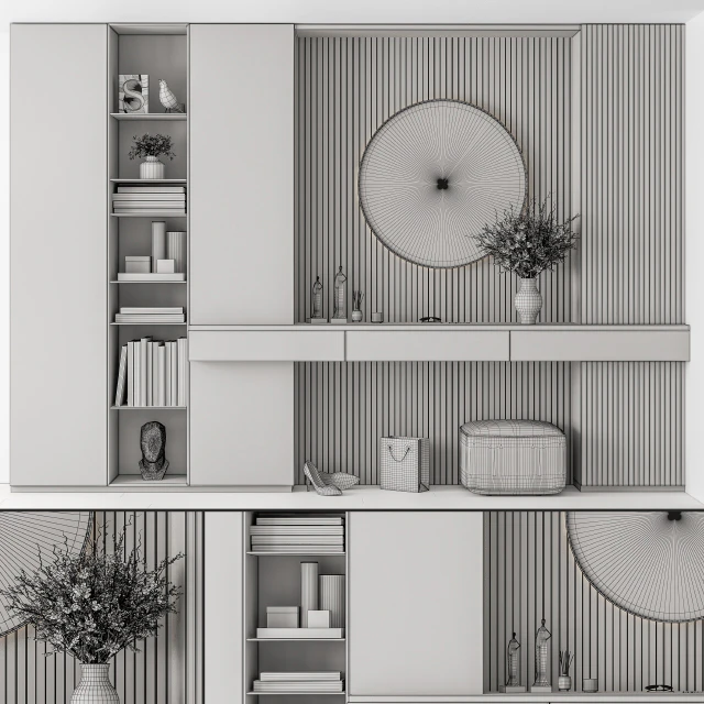 Hallway 27 - White and Wood Entrance — Descargar