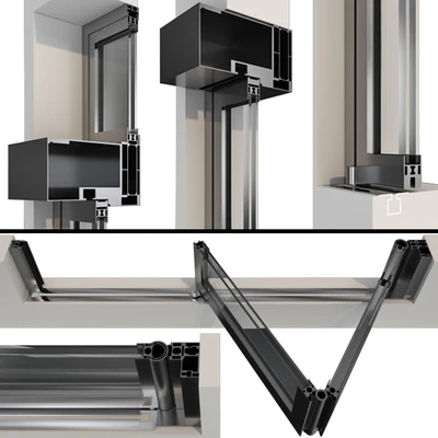 Складывающиеся металлические автоматические двери /  Folding Metal Automatic Doors — Вид 5