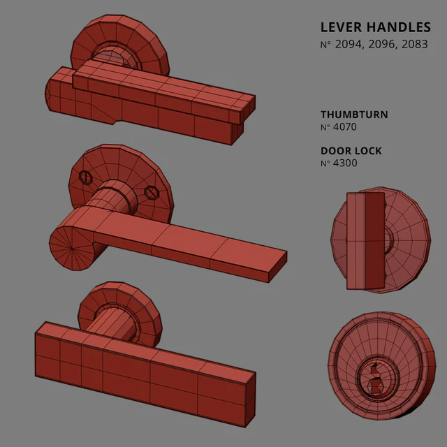 Door Lever Handles Nanz N ° 2094, 2096, 2083 — Descargar