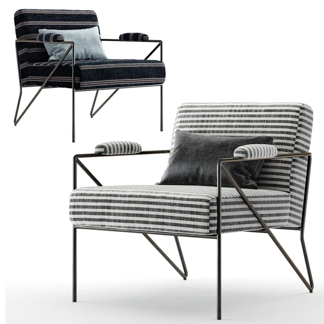 Kelly Wearstler Emmett Lounge Chair — Скачать