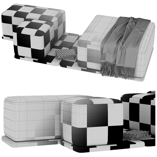 Set of poufs "Coast" — Descargar