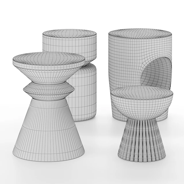 Set of side tables 01 — Скачать