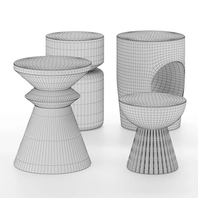 Set of side tables 01 — Вид 3