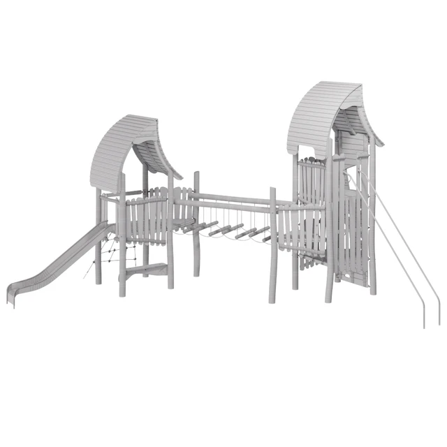 Kompan. Two Tower with Wobble Bridge — Descargar