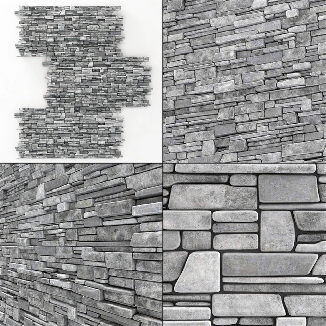 Wall stone clincer rock decor n1 / Каменная клинкерная стена — Скачать