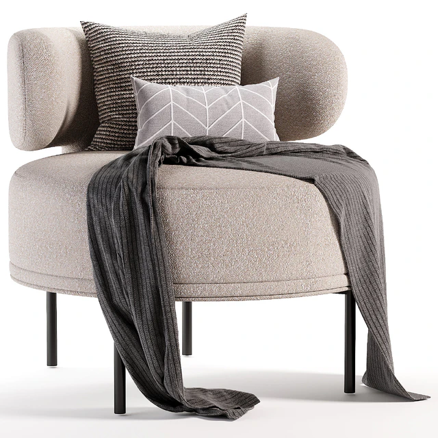 Penn Taupe Boucle Wing Back Accent Chair — Descargar