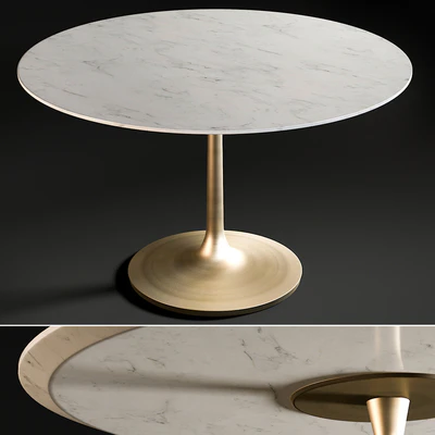 Nero White Marble Dining Table — Вид 1