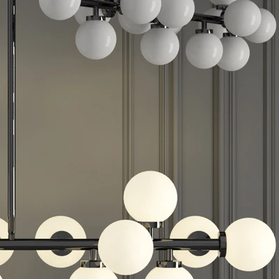 СВЕТИЛЬНИК BUBBLE STIK BLACK CHANDELIER — Вид 3