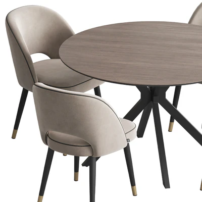 Dining set Ralf table Cliff chair — Ver 3