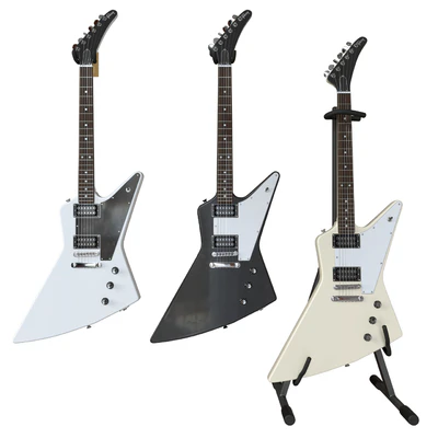 Gibson Explorer Electric Guitar - (White, Black, Beige) — download