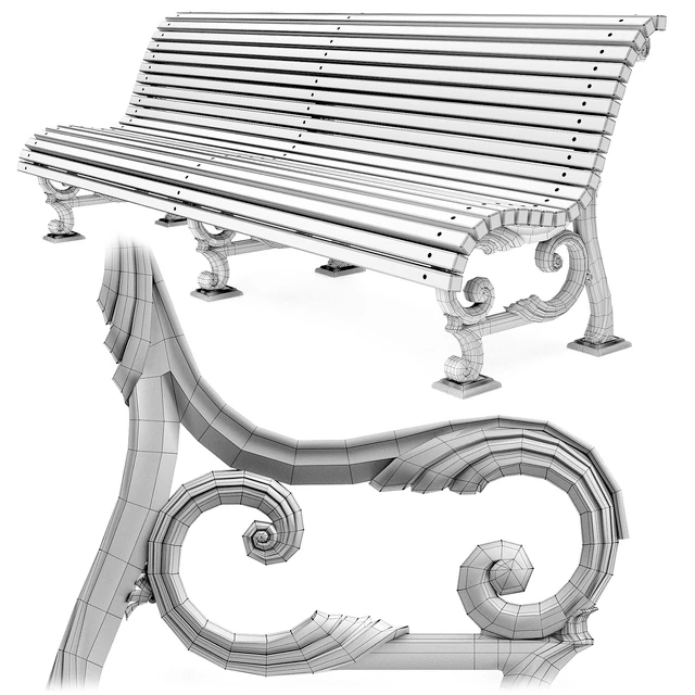 Park Bench 01 — Descargar