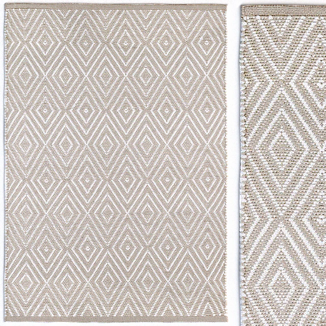 Dash & Albert Diamond White Rug Carpet — Descargar