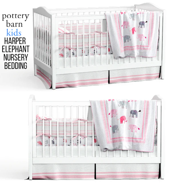Harper Elephant Nursery Bedding — Скачать