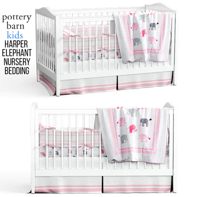 Harper Elephant Nursery Bedding — Скачать