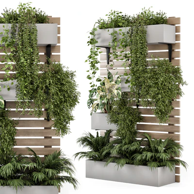 Indoor Hanging Plants in Metal Stand - Set 1131 — Вид 1