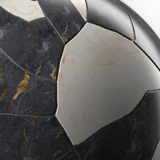 Marble Tile Materials 15- Marble Mixed by Stone - Pbr 4k Seamless — Скачать