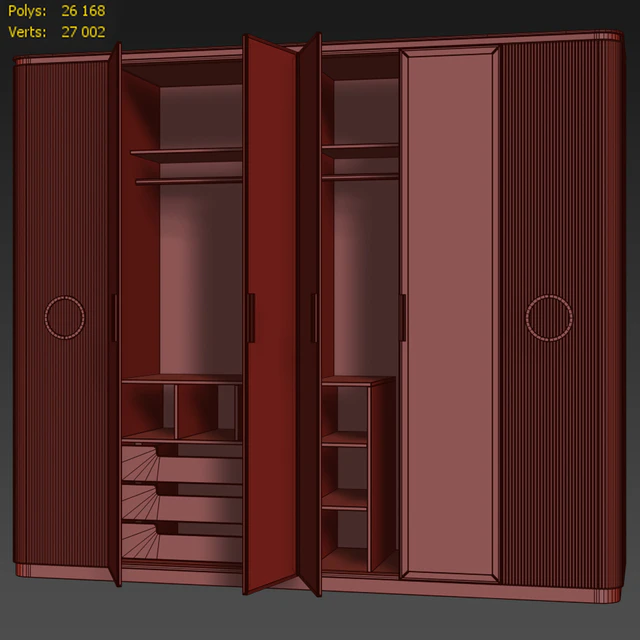Wardrobe, Art Deco Hira. Wardrobe by Medusa Home — Descargar