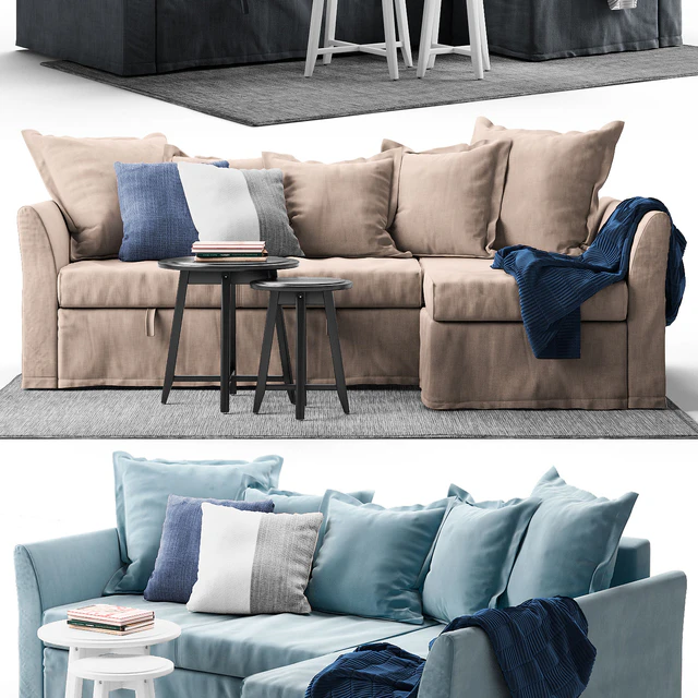 Corner sofa-bed HOLMSUND Ikea / Угловой диван ХОЛЬМСУНД Икеа — Скачать