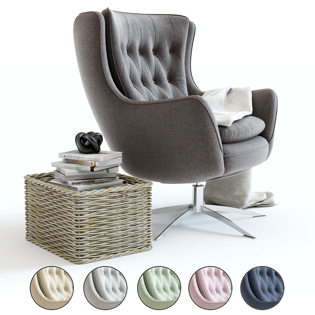 Pottery Barn Wells Armchair — Descargar