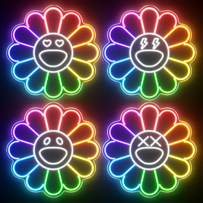KAWS Sunflower Neon Signs — Вид 1