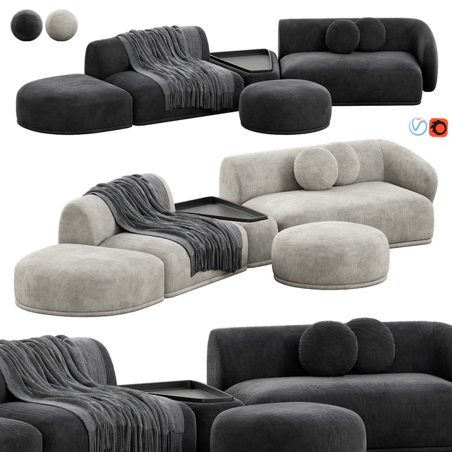 Rene Sofa by Meridiani Set 5 — Descargar