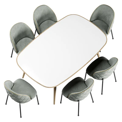 HER 042 G Dijon table Dijon Chair — Ver 5