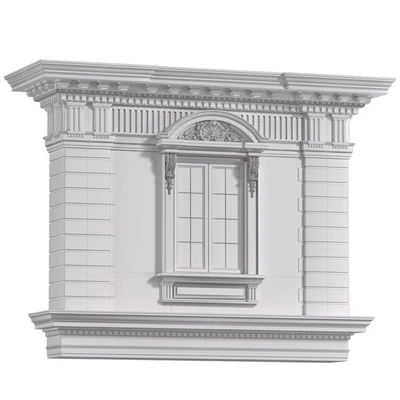 Classic facade with rusticated stone. Fasad classical — Ver 5