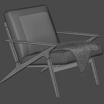 Cavett Wood Frame Chair — View 3