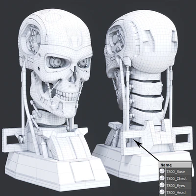 Terminator 2 Bust — Ver 3