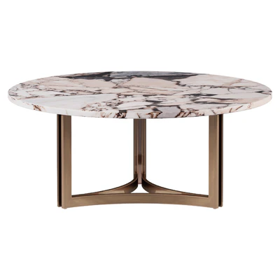 Round marble coffee table — Ver 5
