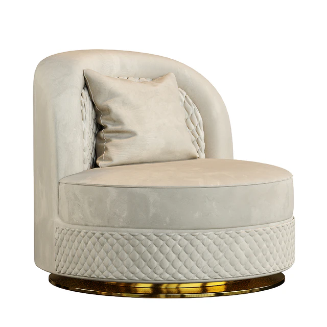 Armchair sofa round Zebrano — Descargar