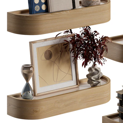 Shelves with decorative set — Ver 7