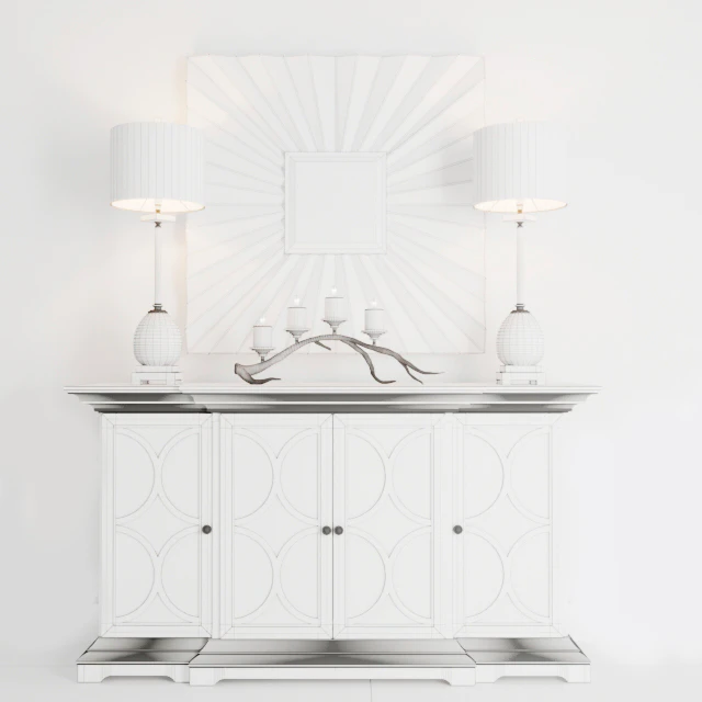 Chest of drawers, mirror and lamp — Descargar