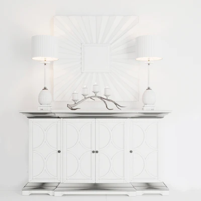 Chest of drawers, mirror and lamp — Ver 3