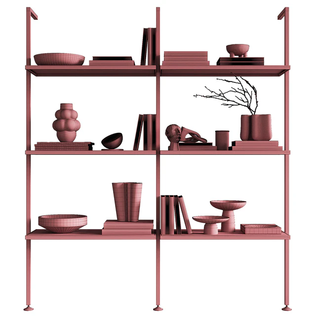 Shelving unit with Zalf decor — Descargar