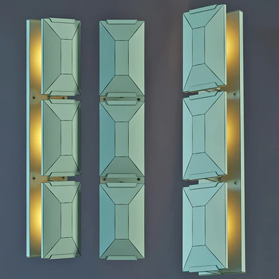 Sconce RH Harlow Crystal Round Bra Triple — Ver 3