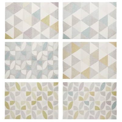 Benuta Pastel Geomet and Mosaik Rugs — Ver 2