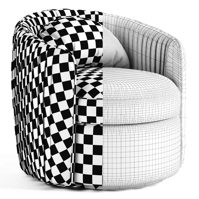Fantasia Indigo Swivel Armchair — Descargar