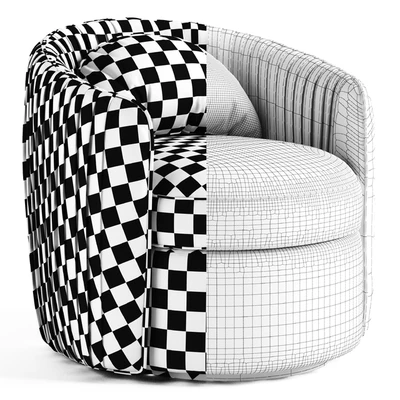 Fantasia Indigo Swivel Armchair — Ver 3