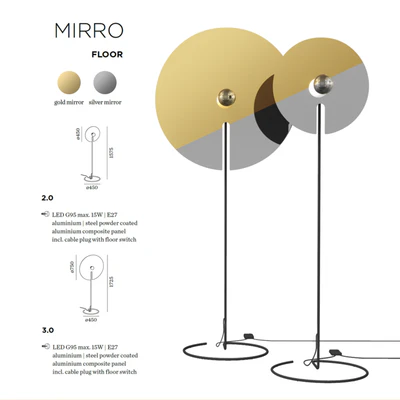 Wever & Ducre Mirro Floor lamp — Ver 3