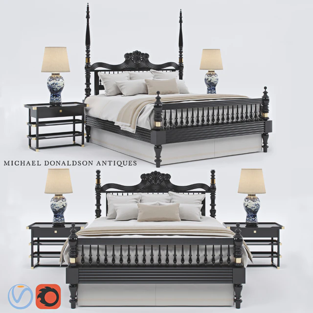 British Colonial Four-Poster Bed By Michael Donaldson Antiques — Descargar